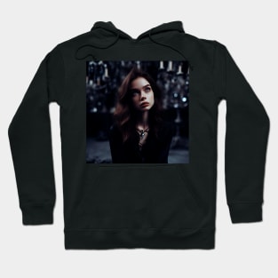 Sad Victorian girl looking into infinity Hoodie